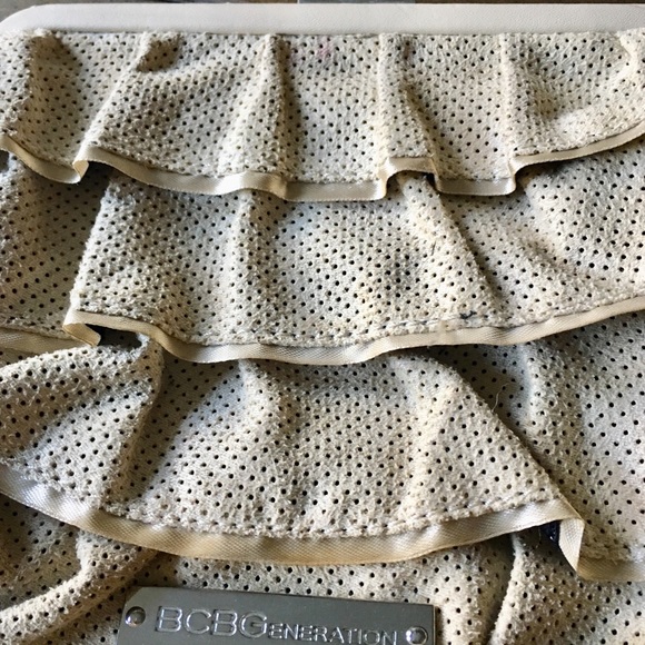 Bcbgeneration vintage cream ruffle mini bag - Picture 2 of 5